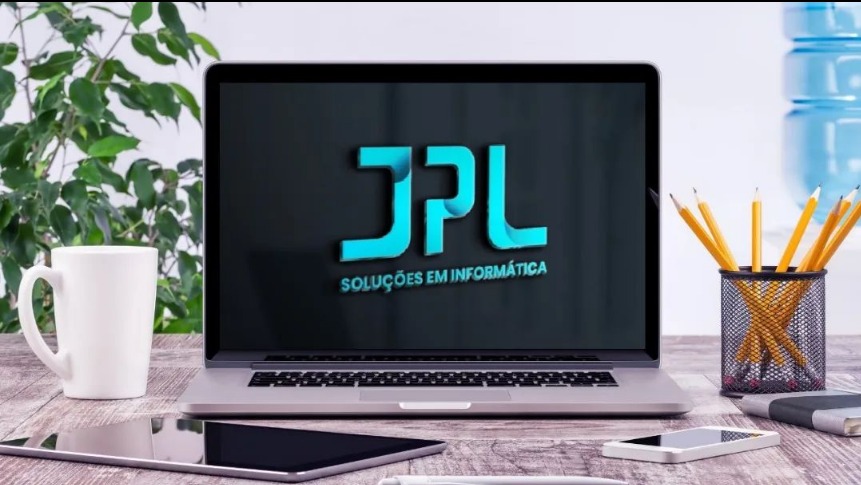 Notebook com a marca JPL Soluções em Informática